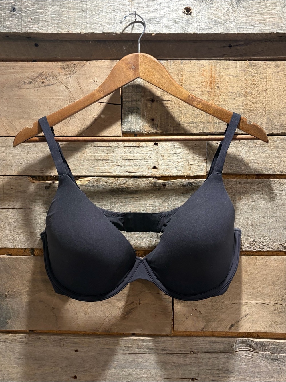Skims Black T-Shirt Bra - Women Intimates 36DDD